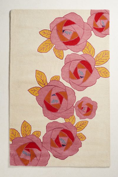 In Bloom Teppich – Stoffmuster - Pink70552443 In Bloom Teppich – Stoffmuster - Pink70552443