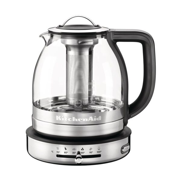 Kitchen Aid KitchenAid - Artisan Teekocher mit GlaskanneEdelstahlT:21 H:23 B:26 Kitchen Aid KitchenAid - Artisan Teekocher mit GlaskanneEdelstahlT:21 H:23 B:26
