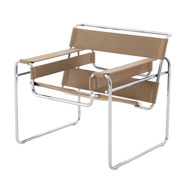 Knoll International Knoll - Wassily SegeltuchHellbraunT:69 H:73 B:79 Knoll International Knoll - Wassily SegeltuchHellbraunT:69 H:73 B:79