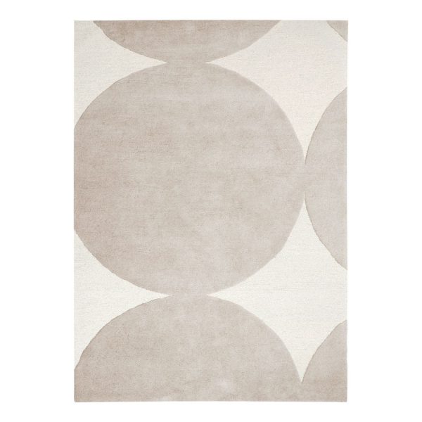 Kurzflorteppich Khail - Baumwolle - Beige / Grau - 160 x 230 cm Kurzflorteppich Khail - Baumwolle - Beige / Grau - 160 x 230 cm
