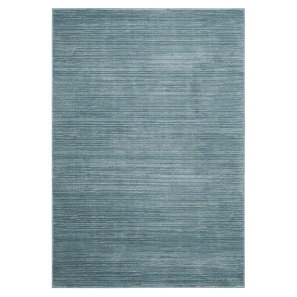 Kurzflorteppich Valentine Woven - Kunstfaser - Türkis - 91 x 152 cm Kurzflorteppich Valentine Woven - Kunstfaser - Türkis - 91 x 152 cm