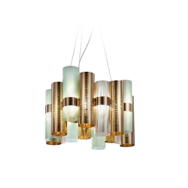 La Lollo LED Pendelleuchte kupfer-grün La Lollo LED Pendelleuchte kupfer-grün