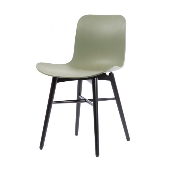 Langue Dining Chair Stuhl schwarz-moss green Langue Dining Chair Stuhl schwarz-moss green