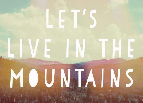 Live in The Mountains Leinwandbild Live in The Mountains Leinwandbild