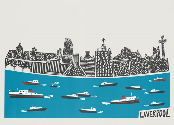 Liverpool Panoramic Leinwandbild Liverpool Panoramic Leinwandbild