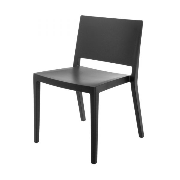 Lizz Mat Stuhl stapelbar schwarz Lizz Mat Stuhl stapelbar schwarz