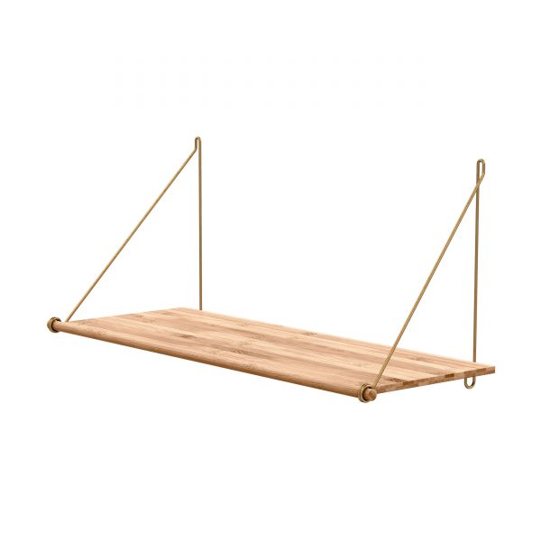 Loop Shelf Wandregal natur-messing Loop Shelf Wandregal natur-messing