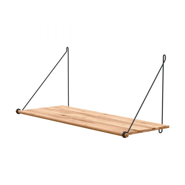 Loop Shelf Wandregal natur-schwarz Loop Shelf Wandregal natur-schwarz