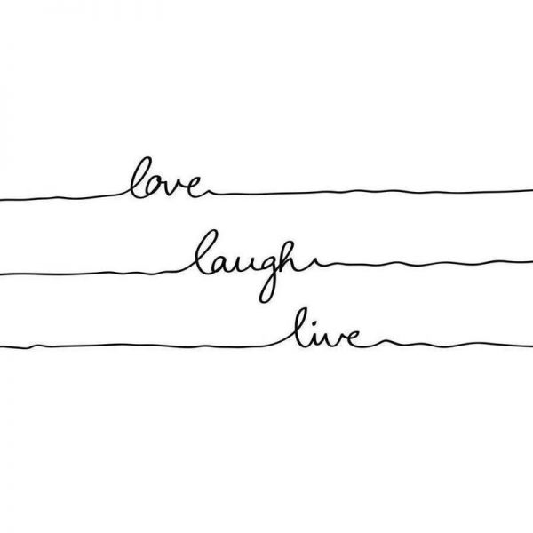 Love Laugh Live Leinwandbild Love Laugh Live Leinwandbild