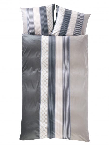 Mako Satin Bettwäsche 'Cornflower Stripes'000171678003 Mako Satin Bettwäsche 'Cornflower Stripes'000171678003