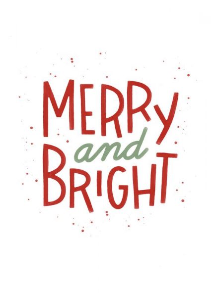 Merry And Bright Leinwandbild