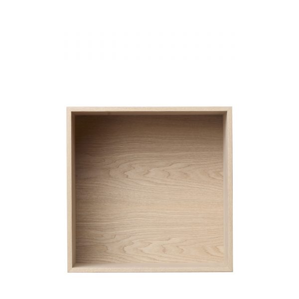 Mini Stacked Regalsystem Modul mit Rückwand M Esche natur Mini Stacked Regalsystem Modul mit Rückwand M Esche natur