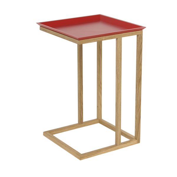 Mira Beistelltisch mit Tablett 5 rot Mira Beistelltisch mit Tablett 5 rot