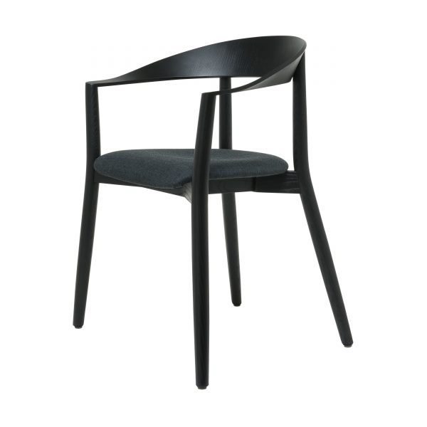 Mito Stuhl mit Sitzpolster schwarz-schwarz meliert Mito Stuhl mit Sitzpolster schwarz-schwarz meliert