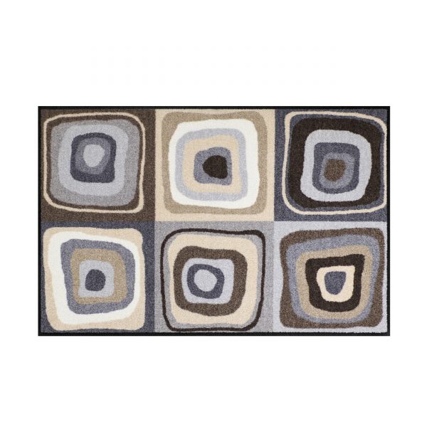 Modern Square Sauberlaufmatte 120x75 grau-beige Modern Square Sauberlaufmatte 120x75 grau-beige
