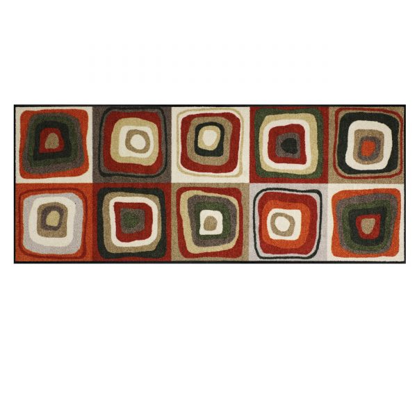 Modern Square Sauberlaufmatte 190x75 rot-schlamm Modern Square Sauberlaufmatte 190x75 rot-schlamm