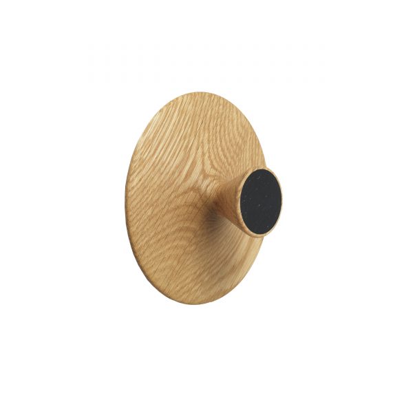 Nipple Wandhaken natur/schwarz S Nipple Wandhaken natur/schwarz S