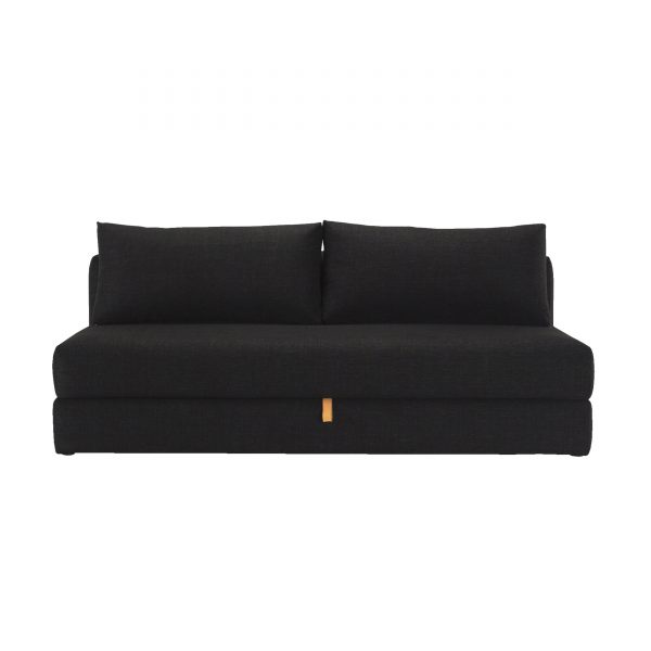 Osvald Schlafsofa mit 2 Kissen schwarz Osvald Schlafsofa mit 2 Kissen schwarz