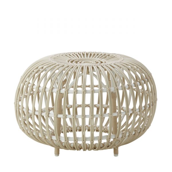 Ottoman Outdoor Hocker 65 weiß-creme Ottoman Outdoor Hocker 65 weiß-creme