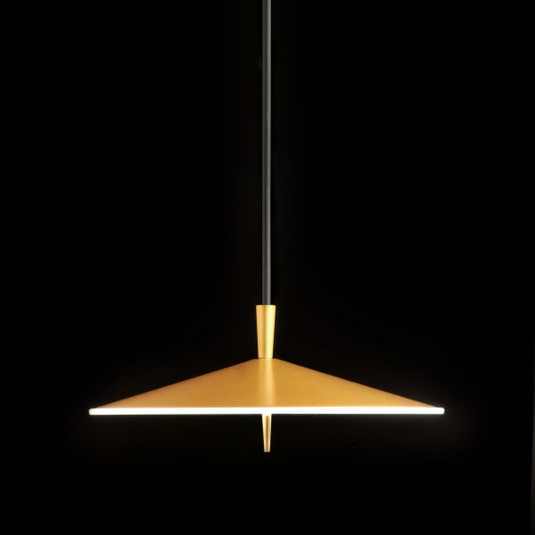 Pla LED Pendelleuchte M gold Pla LED Pendelleuchte M gold