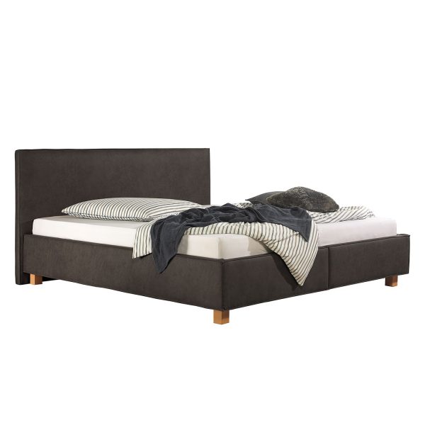Polsterbett Nybro Microvelours - 200 x 200cm - Dunkelgrau Polsterbett Nybro Microvelours - 200 x 200cm - Dunkelgrau