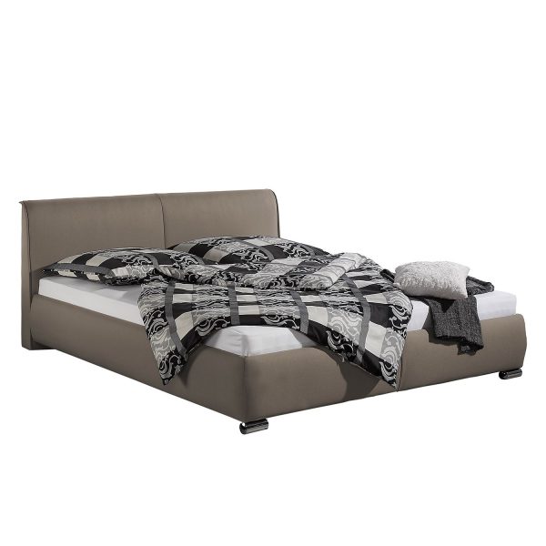 Polsterbett Sigtuna - Strukturstoff - 180 x 200cm - Taupe Polsterbett Sigtuna - Strukturstoff - 180 x 200cm - Taupe