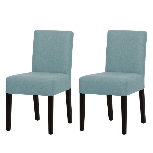 Polsterstuhl Allegra (2er-Set) - Webstoff - Stoff Suria Hellblau Polsterstuhl Allegra (2er-Set) - Webstoff - Stoff Suria Hellblau