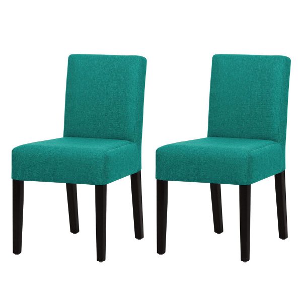 Polsterstuhl Allegra (2er-Set) - Webstoff - Stoff Suria Türkis Polsterstuhl Allegra (2er-Set) - Webstoff - Stoff Suria Türkis