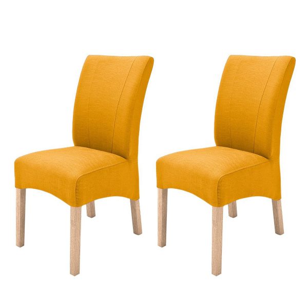 Polsterstuhl Sarpsborg III (2er-Set) - Webstoff - Curry / Buche Natur Polsterstuhl Sarpsborg III (2er-Set) - Webstoff - Curry / Buche Natur