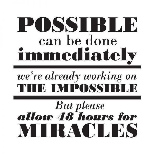 Possible Impossible Miracles Leinwandbild Possible Impossible Miracles Leinwandbild