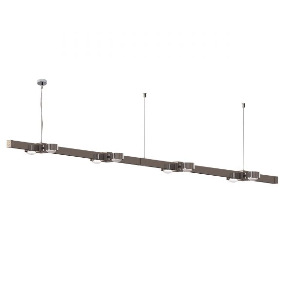 Puk Maxx Line Pendelleuchte 8 Leuchtköpfe chrom matt Puk Maxx Line Pendelleuchte 8 Leuchtköpfe chrom matt
