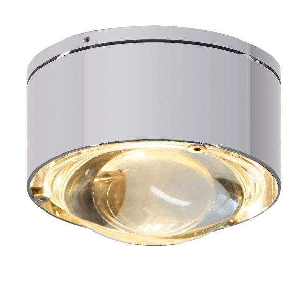 Puk One II LED Wand- und Deckenleuchte Linse chrom matt Puk One II LED Wand- und Deckenleuchte Linse chrom matt