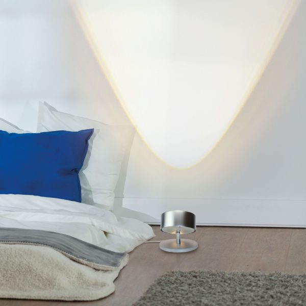 Puk Spot LED Tischleuchte Linse nickel matt Puk Spot LED Tischleuchte Linse nickel matt