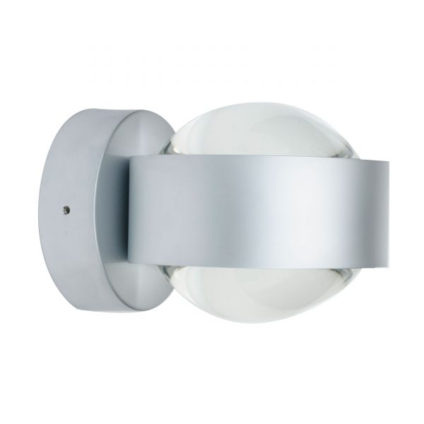 Puk Wall Wandleuchte Linse-Linse chrom matt Puk Wall Wandleuchte Linse-Linse chrom matt