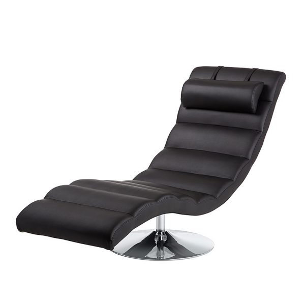 Relaxliege Yves - Kunstleder Schwarz Relaxliege Yves - Kunstleder Schwarz