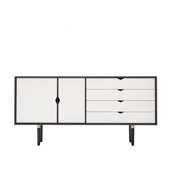 S6 Sideboard schwarz-weiß S6 Sideboard schwarz-weiß