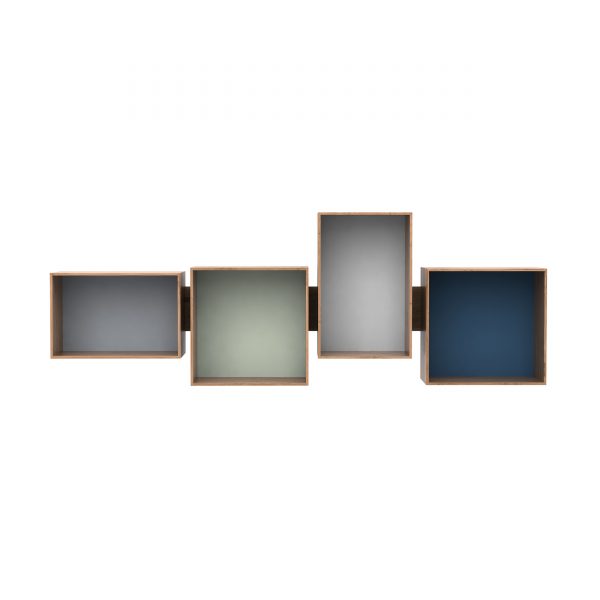 SJ Bookcase Wandregal mit 4 Boxen SJ Bookcase Wandregal mit 4 Boxen