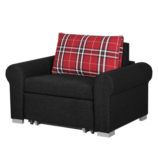 Schlafsessel Latina XIV Webstoff - Schwarz Schlafsessel Latina XIV Webstoff - Schwarz
