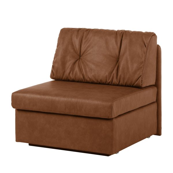 Schlafsessel Morondo Kunstleder - Braun Schlafsessel Morondo Kunstleder - Braun