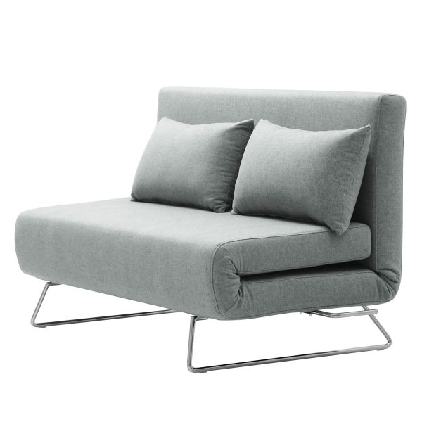 Schlafsofa Frizzo Webstoff - Stoff Nova Pastellblau Schlafsofa Frizzo Webstoff - Stoff Nova Pastellblau