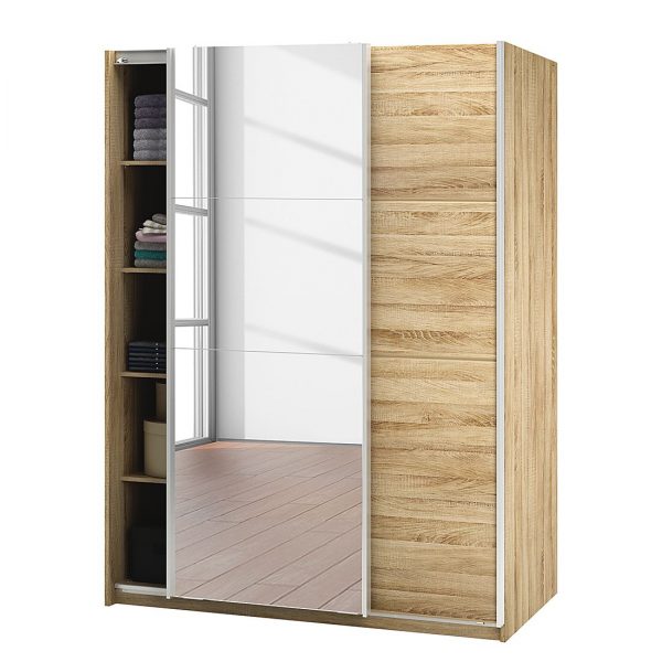 Schwebetürenschrank Bayonne - Sonoma Eiche Dekor Schwebetürenschrank Bayonne - Sonoma Eiche Dekor