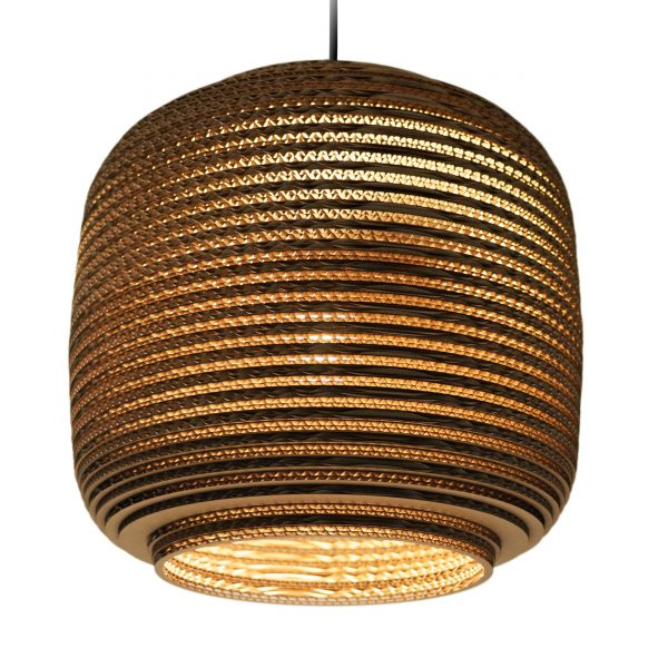 Scraplight Ausi 14 Pendelleuchte beigebraun ø 39 cm Scraplight Ausi 14 Pendelleuchte beigebraun ø 39 cm