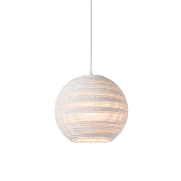 Scraplight Moon 10 Pendelleuchte weiß ø 26 cm Scraplight Moon 10 Pendelleuchte weiß ø 26 cm