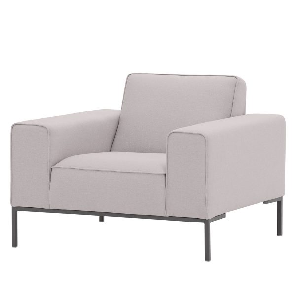 Sessel Ampio Webstoff - Grau - Stoff Naya Grau-Beige Sessel Ampio Webstoff - Grau - Stoff Naya Grau-Beige