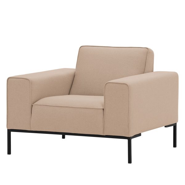 Sessel Ampio Webstoff - Schwarz - Stoff Floreana Kamel Sessel Ampio Webstoff - Schwarz - Stoff Floreana Kamel