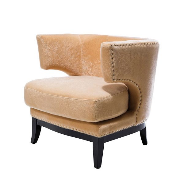 Sessel Art Deco - Velours Beige Sessel Art Deco - Velours Beige