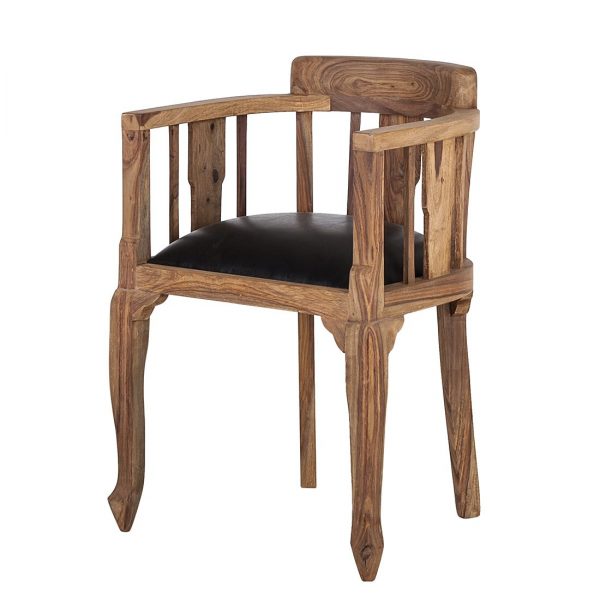 Sessel Bombay - Sheesham massiv - Schwarz Sessel Bombay - Sheesham massiv - Schwarz