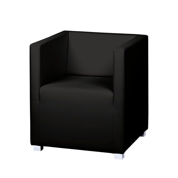 Sessel Carmen - Kunstleder Schwarz Sessel Carmen - Kunstleder Schwarz