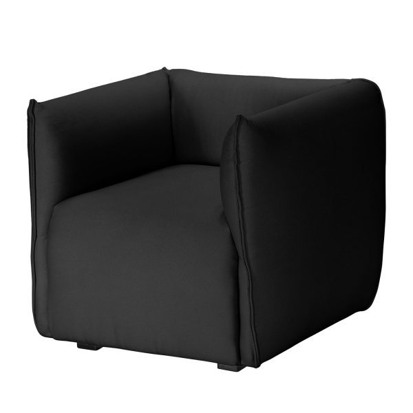 Sessel Grady I Webstoff - Ohne Hocker - Anthrazit Sessel Grady I Webstoff - Ohne Hocker - Anthrazit