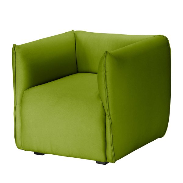Sessel Grady I Webstoff - Ohne Hocker - Grasgrün Sessel Grady I Webstoff - Ohne Hocker - Grasgrün